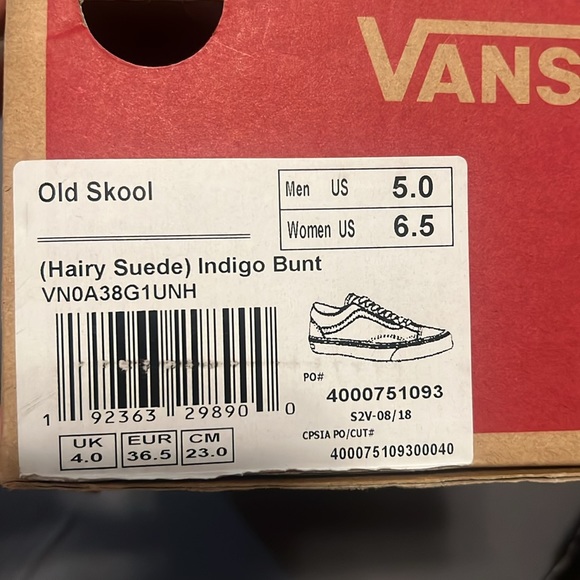 Blue Vans sz 6.5 - Picture 5 of 5